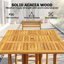 Rectangle Solid Wood Patio Dining Set