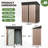 5 ft. W x 3 ft. D Galvanized Steel Lean-to Storage Shed