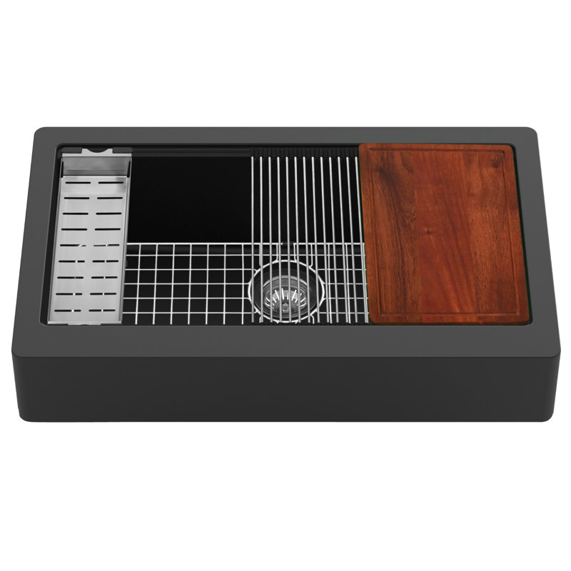 Évier de cuisine Karran Quartz, Noir