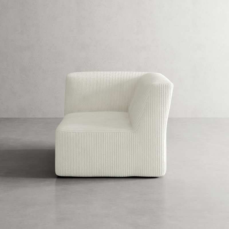 Fauteuil de coin simple Berlare, Beige