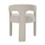 Ensemble de 2 chaises d'appoint en chenille blanche Gamarya
