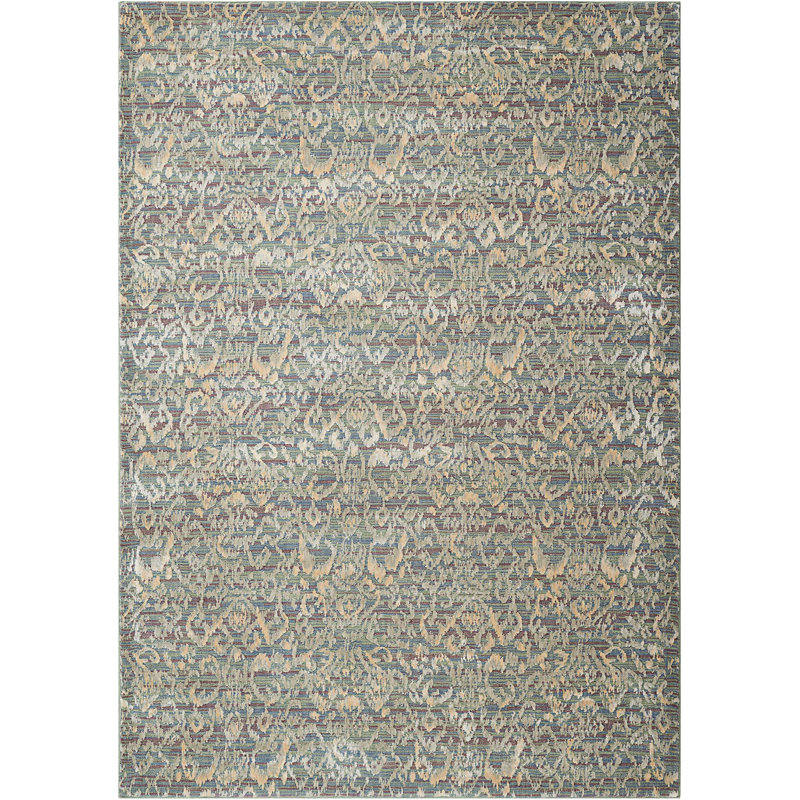 Huntingtown Viscose Abstract Indoor Rug, Rectangle 7'9" x 10'10"