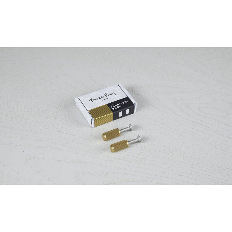 Furniture Knob / Linear, Brass