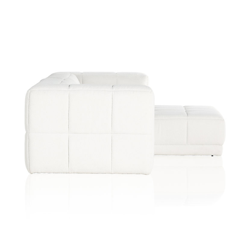 Tavi Chaise Sectional, Alcala Graphite Polyester Blend