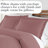Southshore Fine Linens Southshore Basics Duvet Cover Set in Rose, 90 GSM Double-Brushed Microfiber Bedding with Hidden Zipper Closure and Corner Ties, 2 King Pillow Shams, King/California King-133123985-1467572