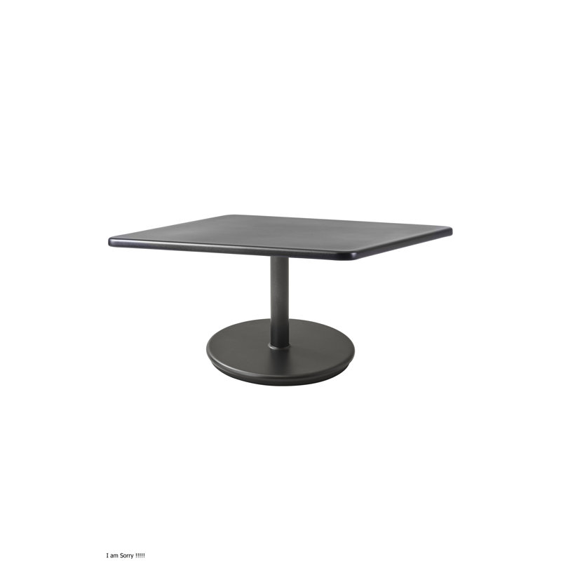 Go Outdoor Square Coffee Table, Lava Gray, Lava Gray