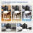 2 Pack of  42 Inch Black Wood Ceiling Fan,  Quiet DC Motor Indoor Outdoor Ceiling Fans With Lights Remote Control, 3 Blade Ceiling Fan For Bedroom Living Room