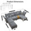 Ensemble de 7 pièces avec rangement Harlaii 102 po-1948221736