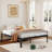 Oley 14 Inch Heavy Duty Metal Platform Bed Frame, Four Round-Corner Legs, Robust Steel, Noise Free-1806681869