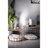 Stylish Coffee Table Set (2 Pieces), Atlantic Pine & Black, Large: 21.3 x 21.3 x 16.1 inches | Small: 17.3 x 17.3 x 13.8 inches | 100% Melamine Coated Particle Board & 100% Metal Frame | Modern Design for Living Room & Lounge
