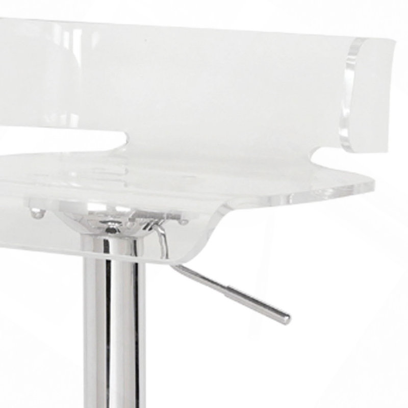 Tabouret pivotant réglable, Blanc