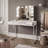 Begie Dressing Table with Mirror-195217940