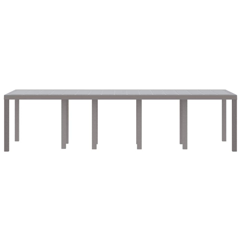 Garden Table, Light Grey, 73cm H x 300cm W x 100cm D