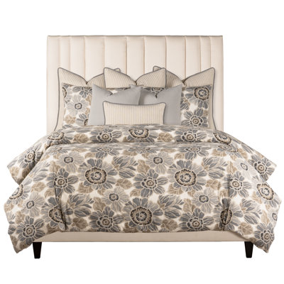 Magnolia Home Fashions Verona Sand 100% Cotton Luxury Duvet Cover Set