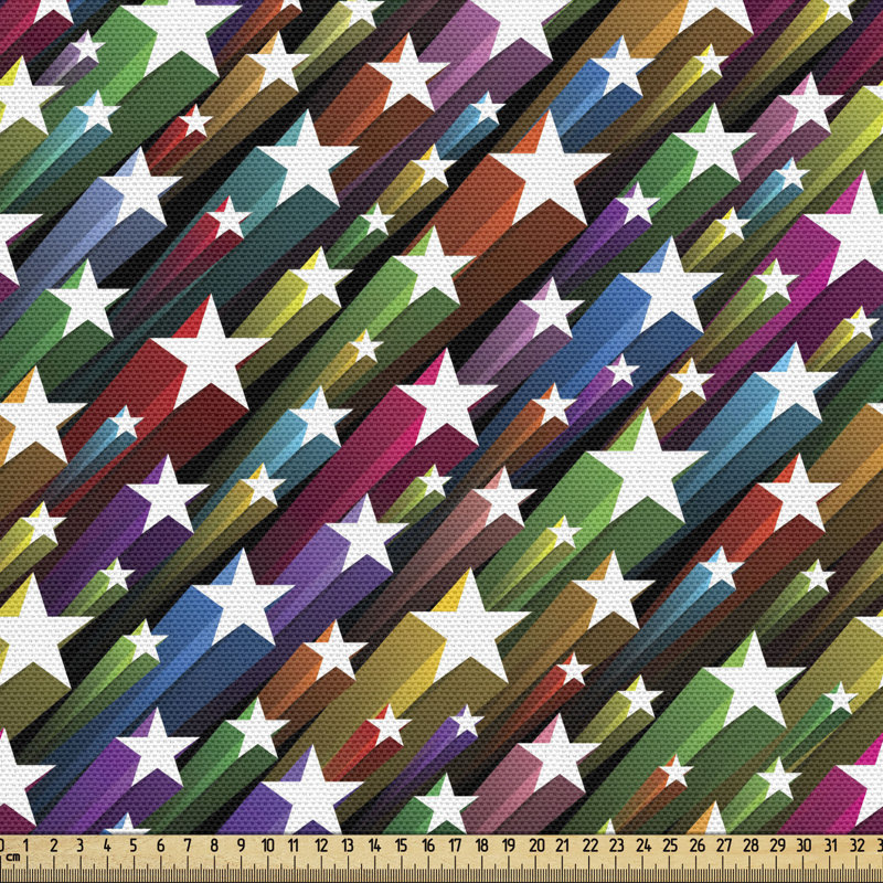 Multicolore, Ambesonne, tissu coloré par The Yard, l 58 po x L 108 po