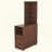 End Table With Drawers, Corner Table With Open Shelves, Tall Side Table For Bedroom And Corner