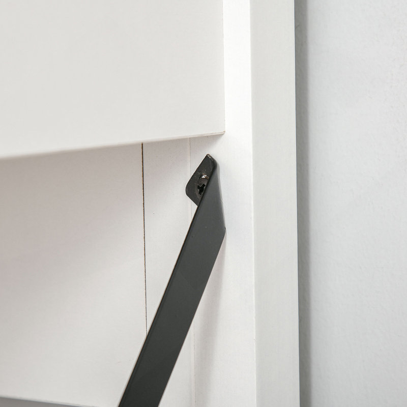 Bureau d'ordinateur avec bureau, Blanc