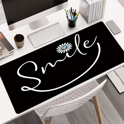  Rubber Mouse Pad, Smooth Microfiber Surface, Non-Slip Base, Rounded Edge Decorative Mouse Mat for Office & Gaming,12×32 Inch ,Purple Butterfly Dreamy Art