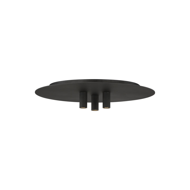 Ponte 1 - Light LED Flush Mount, Nightshade Black
