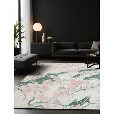Tapis gris soyeux et moelleux