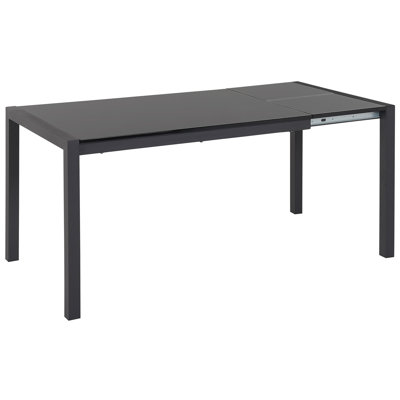 Emmory Extendable Metal Base Dining Table