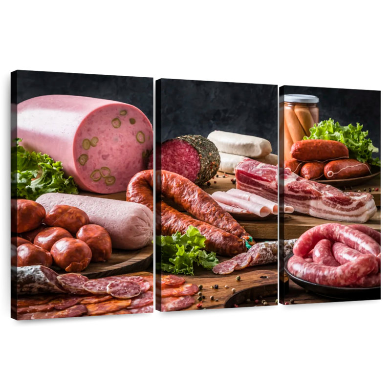 Yarlin Raw Sausages, 20" H x 33" W
