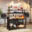 Home Bar Unit with Storage Shelves Bar Cabinet-1063375409