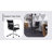 Eichorn Mid-Back Ribbed Ergonomic Conference Chair – Faux Leather Upholstered with Chrome Base and Armrests-2064100151-2064100300