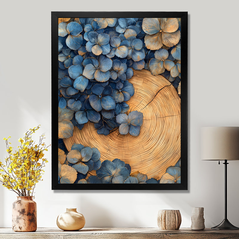 Mathews - Floral Wall Art Living Room, H 20 po x l 12 po, Reproduction encadrée d'une seule photo sans pass