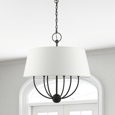 Antonya 6 - Light Dimmable Drum Chandelier