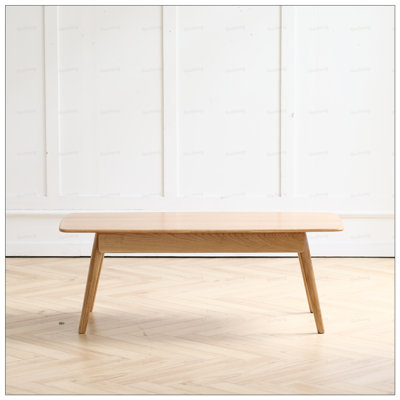 Versatile Solid Wood Coffee Table with Storage Shelf for Home and Office Use, Durable and Stylish