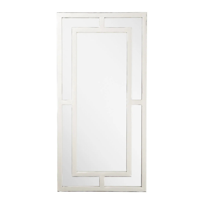 Austi Decorative Bathroom Vanity Mirror, Nickel