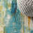 Lasley Contemporary POP Modern Abstract Waterfall Blue/Cream Rug-564992674