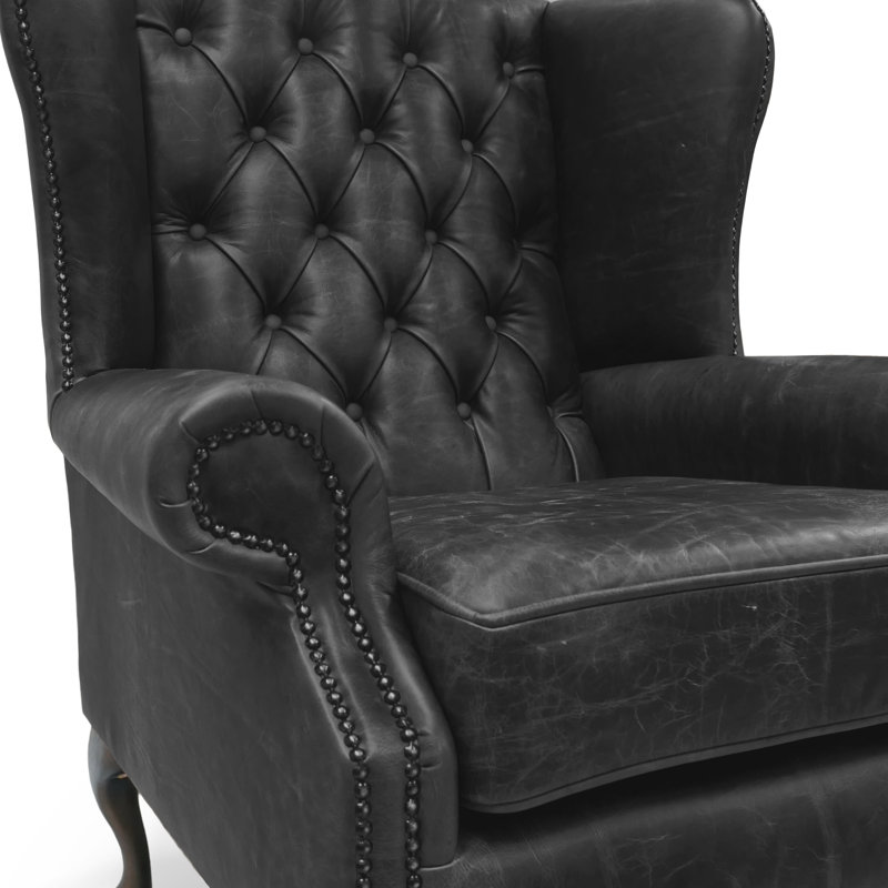 Dellaquila Upholstered Accent Chair, Black