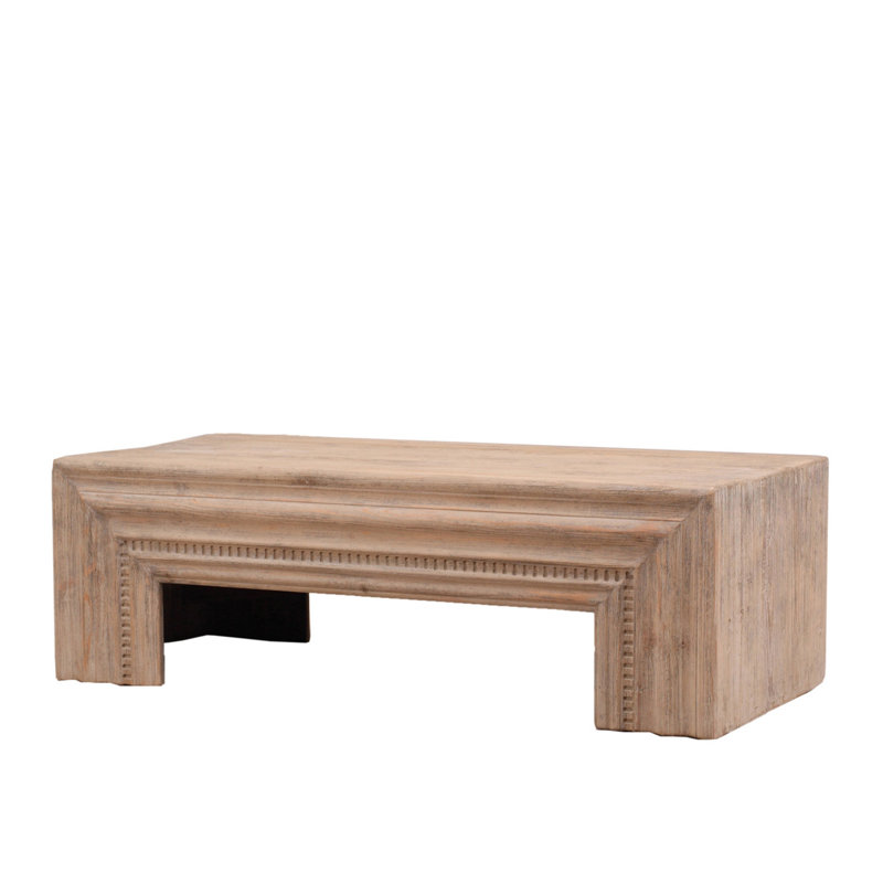 Solid Wood Coffee Table, 17.72" H x 55.12" L x 25.59" W