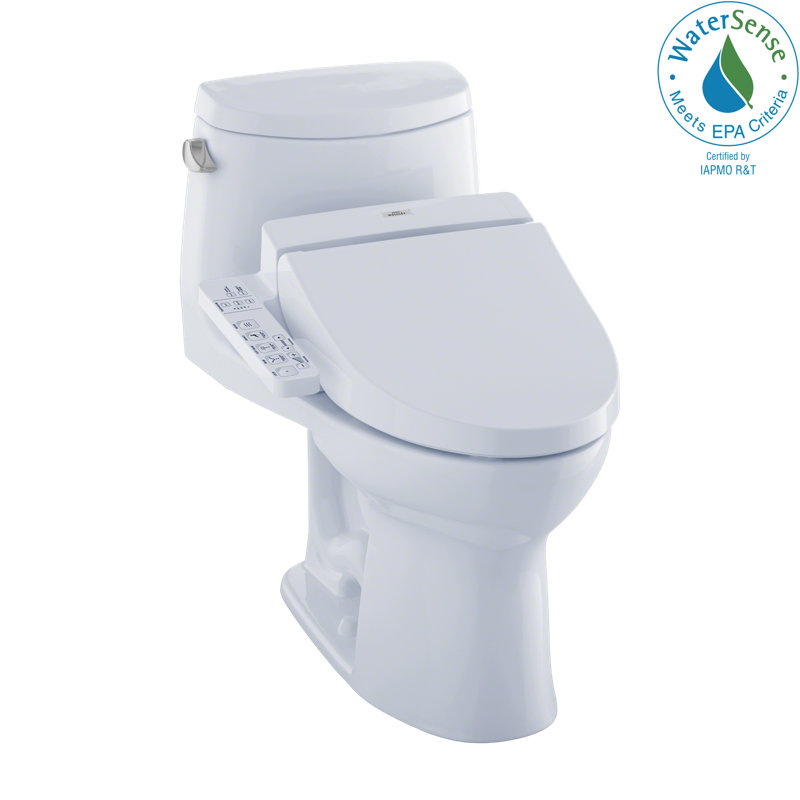 UltraMax II 1.28 GPF Elongated Bidet Toilet (Seat Included)