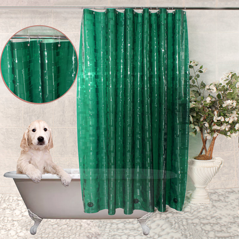 Doublure de rideau de douche PEVA, Vert foncé