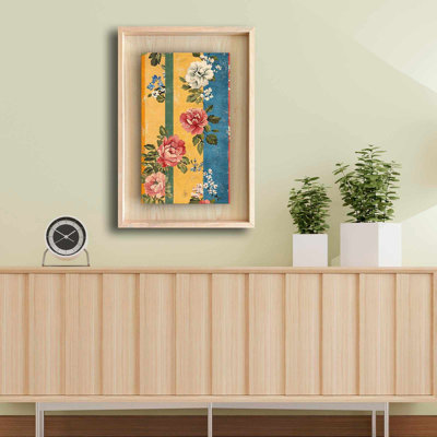 Élégante peinture décorative encadrée, 16,9 po x 24,8 po | Cadre 100% bois massif (épaisseur: 1,2 po), fond 100% bois aggloméré érable (épaisseur: 0,1 po), impression UV | Décoration murale parfaite pour la maison et le bureau