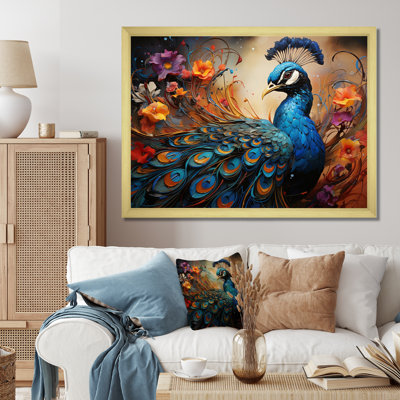 " Peacock Abstract Collage I "