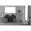 Grand miroir de brouillard pour salle de bain à DEL de 96 po x 36 po à fixation murale noir avec lumières à intensité variable option 96 po x 36 po, montage en 3 couleurs (installation polyvalente)
