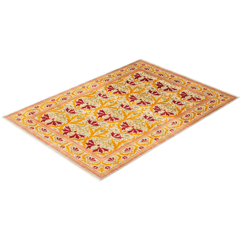 Venla One-of-a-Kind 6' 4" X 9' 2" Hand Knotted Area Rug