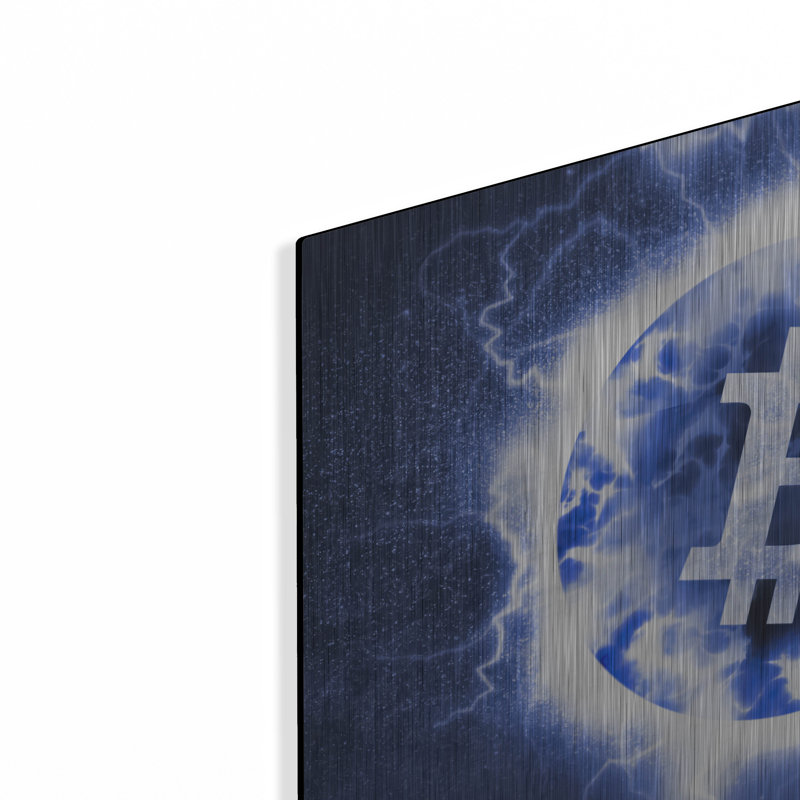 Luxe luxueux «Crypto Eclipse Bitcoin Btc» par Lux «Crypto Eclipse Bitcoin Btc» par Valentyn Artemenko, H 12 po x l 16 po