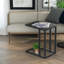 Stanelli C Shaped Side Table Marble Effect Living Room Furniture End Sofa Accent Table