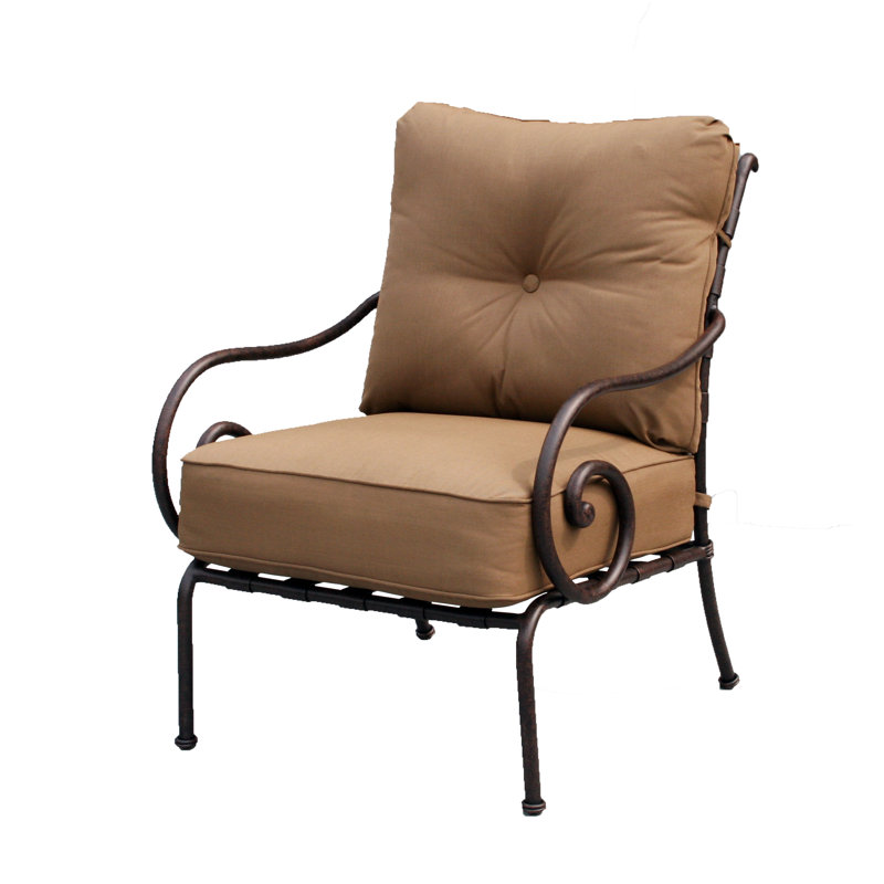 Chaise de patio avec coussin Fierra, Sésame