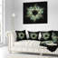  Coussin abstrait fleur fractale-29604489-29604493