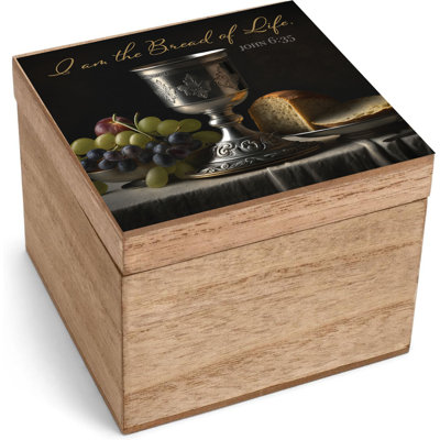 Keepsake Box I Am The Bread Of Life 4X4