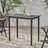 Outdoor Minimalist Acacia Wood Rectangle Bar Table - Dark Gray-1619223128