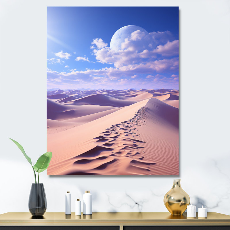 " Egypt Sahara Dreams Landscape I ", Wrapped Canvas, 40" H x 30" W x 1.5" D