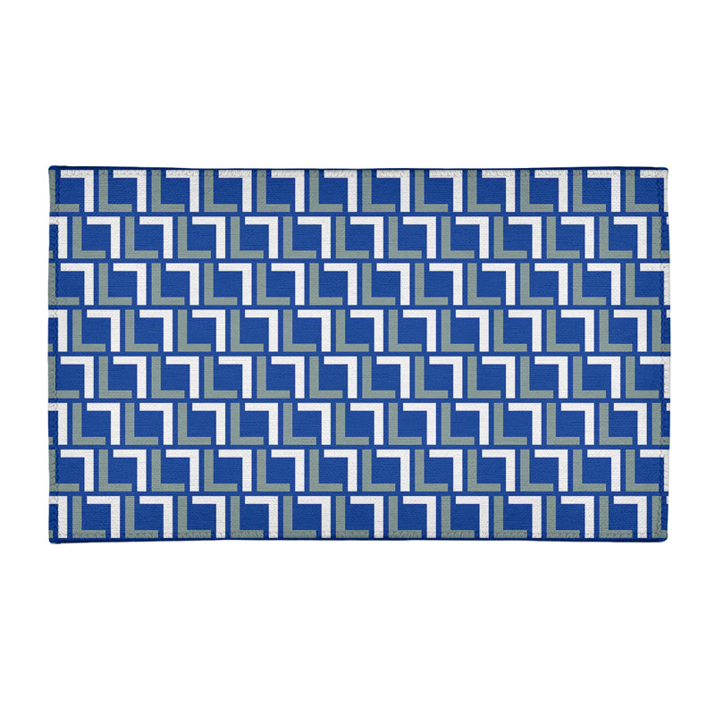 Geometric Indoor Rug, Rectangle 5' x 7'