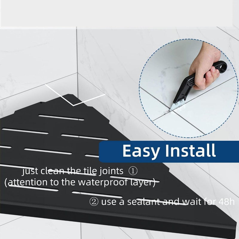 Wall Mounted Required Stainless Steel Shower Shelf
